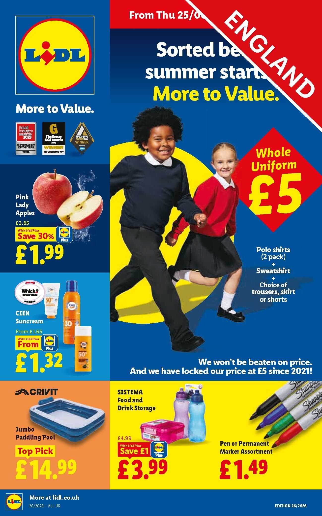 Lidl Weekly Leaflet - England Seite 1