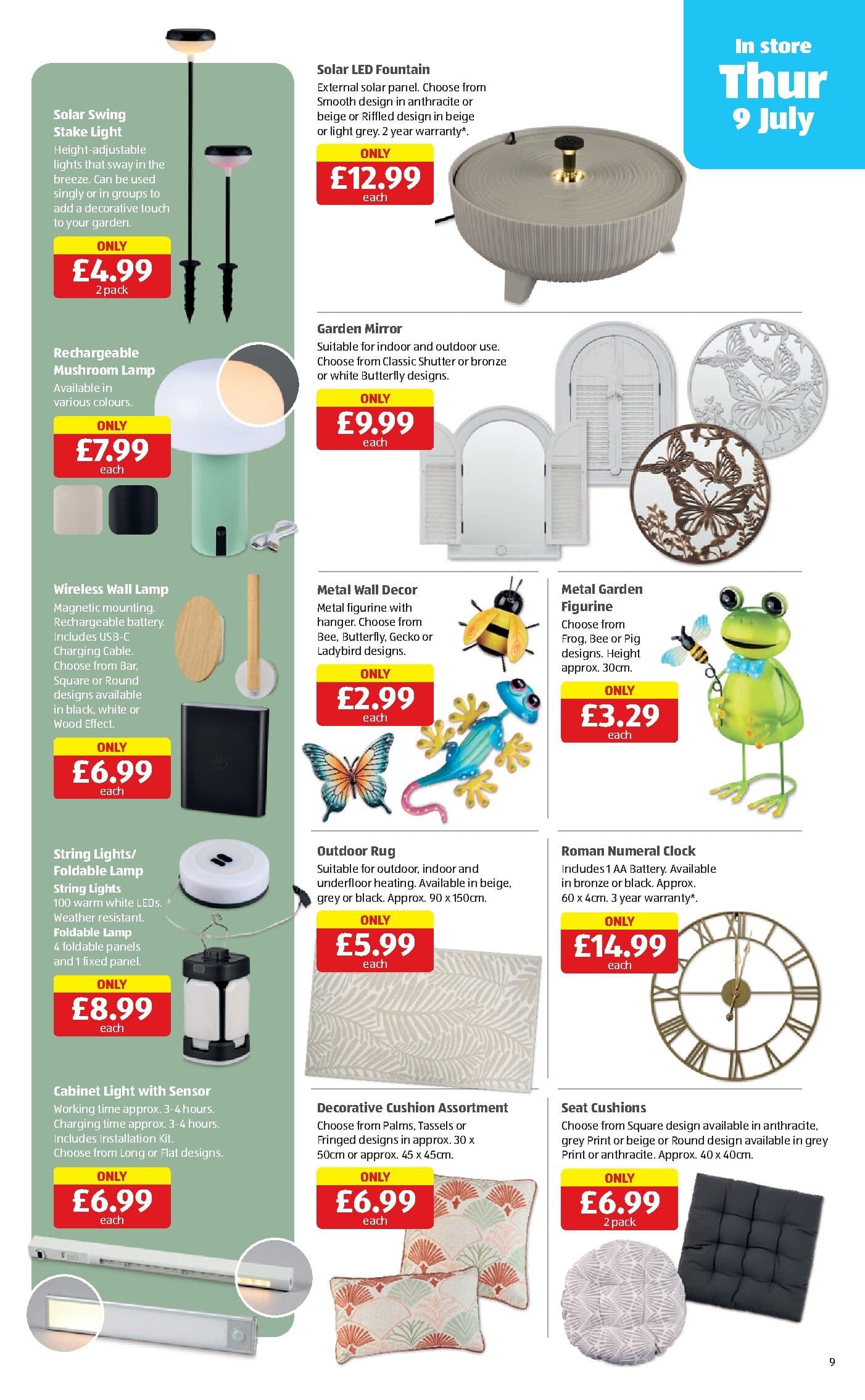 Aldi Weekly Leaflet page 9